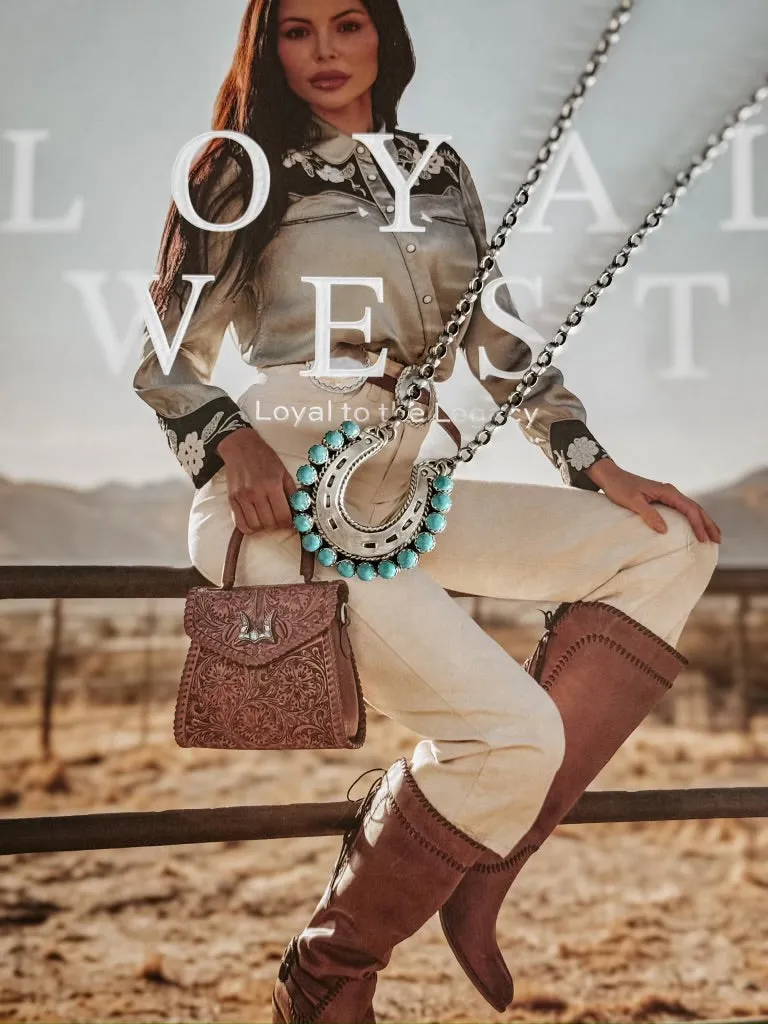 The Turquoise Horseshoe Necklace