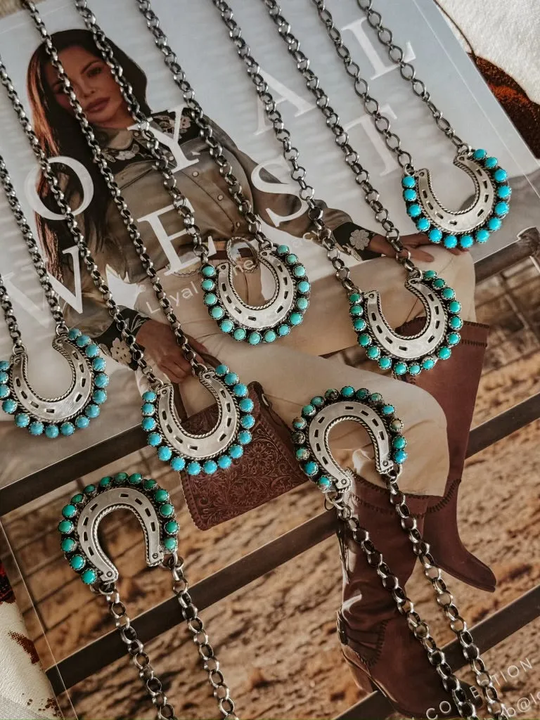 The Turquoise Horseshoe Necklace