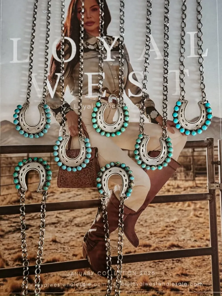 The Turquoise Horseshoe Necklace