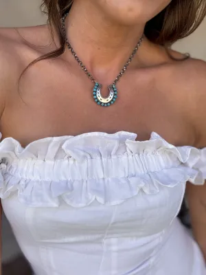 The Turquoise Horseshoe Necklace
